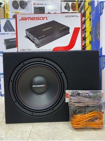 Resim REISS AUDIO Soundmax 30cm Bass 1500w 400rms 4x60rms 4kanallı Anfi 4000w Set Kablo 