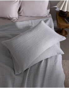 Resim Madame Coco Feolette Çift Kişilik Yatak Örtüsü - Gri Gri 