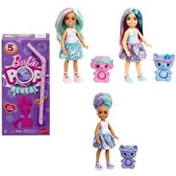 Resim Barbie Chelsea Pop Reveal Sürpriz Bebek Serisi JFY01 