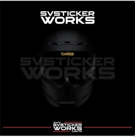 Resim Chaos Vizör Sticker Kask Vizör Sticker Tüm Kasklar Uyumlu 1 Adet Altın 