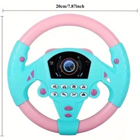 Resim İnteraktif Çocuk Direksiyon Oyuncak - Gerçekçi Düğmeler ve Dayanıklı Plastik Tasarım, Koordinasyon ve Renk Tanıma Geliştirir, Bebek Öğrenme Oyuncağı (Pil Gerekmez, Pembe/Mavi/Sarı/Siyah) - Erkek ve Kız Çocuklar İçin Mükemmel Doğum Günü, Noel Hediyesi, Canlı Renkler, Güvenli 