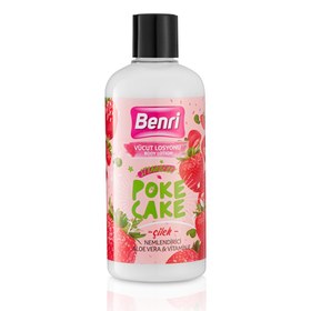 Resim Benri Çilek Poke Cake Vücut Losyonu 500 ml 