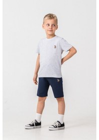 Resim U.S. Polo Assn. U.s Polo Assn. Erkek Çocuk Gri Bermuda Takım Us2470-c-v1 Gri 