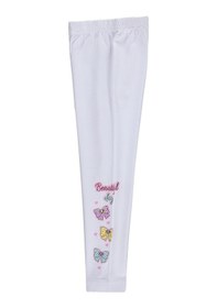 Resim Civil Girls Beautiful Day Baskılı 2-5 Yaş Tayt - Beyaz 