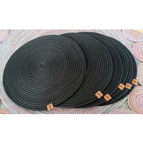 Resim Amerikan Servis 6 Adet 32cm Supla Siyah Runner Siyah 