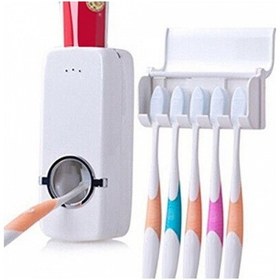 Resim Diş Macunu Sıkacağı Fırçalık Beyaz 