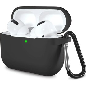 Resim Airpods Pro 3. Nesil ile Uyumlu Sert Likit Silikon Kılıf - Kolay Temizlenebilir, Astar Kaplı Iç Yüzey Kapak, Düşmeye Karşı Tam Koruma, Kablosuz Şarj Uyumu - Siyah 