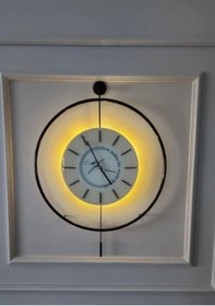 Resim MetaQuartz Aksesuar (XXL-75*105 cm)Büyükboy Siyah Love Time Cm - Pilli Led - Modern Dekoratif Siyah 