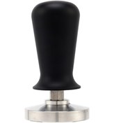 Resim Paslanmaz Çelik Kalibrasyonlu 51mm Siyah Espresso Sabotaj Barista Düz Kahve Çekirdeği Presi 