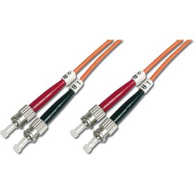 Resim Genel Markalar Digitus St-st Fiber Optik Patch Kablo, 3 Metre, Multimode, Duplex, 50/125 Tdrtr 