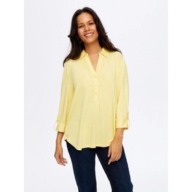 Resim Faik Sönmez Polo Yaka Kadın Uzun Kollu T-Shirt BW26TSH004 (BW26TSH004) 