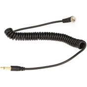 Resim Tenfowee 1 Metre Genişletilebilir Yaylı Pc Senkron Kablosu - 3.5mm Jack İle Profesyonel Flas Trigjör Bağlantısı 
