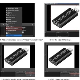 Resim TeknoKapsül Ekran Görüntüsü Kayıt, Ses Video Capture Yakalama Kartı 1080P 30FPS HDMI - USB Yakalama Kartı, Y 