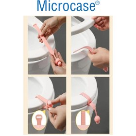 Resim Microcase Tuvalet Klozet Kapağı Kaldırma Kolu Hijyenik Mantar Tasarım Kapak Açma Tutucu - AL4703 