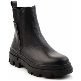 Resim Siyah Hakiki Deri Kadın Bot & Bootie K02179200603 Siyah 