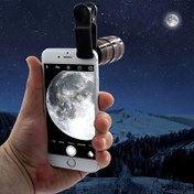 Resim 1 yüksek çözünürlüklü 8x optik zoom klipsli akıllı telefon teleskop lensi - PVC, pil gerektirmez, gece fotoğrafçılığını geliştiren özel efektlerle, yıldız gözlemi ve açık hava keşfi için ideal hediye. 