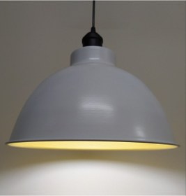 Resim Mylights Beyaz Içi Altın Metal Sarkıt Avize Rustik Tekli (427560298) 
