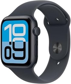 Resim Apple Watch SE 3 GPS 44 mm Gece Yarısı Alüminyum Kasa Akıllı Saat ve Gece Yarısı Spor Kordon - M/L. Fitness ve Uyku Takibi, Kalp Atış Hızı Takibi, Hep Açık Ekran, Suya Dayanıklı Tasarım 