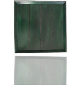 Resim El Boyaması Ahşap Yeşil Eskitme Kare Çay, Kahve, Söz Nişan Dekoratif Servis Sunum Tepsisi Ihlamur Yeşili Eskitme 