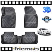 Resim Peugeot 407 3D Paspas Havuzlu 2003-2010 Arası Siyah Friemats N11.3712 