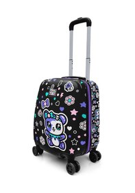 Resim Coral High Kids Ayıcık Desenli Çocuk Valizi 16694 Siyah - Lila 