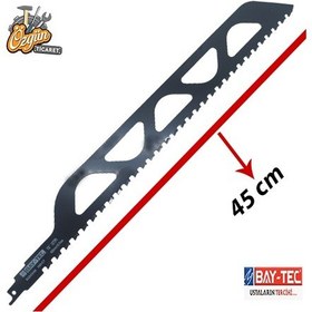 Resim Tuğla Ytong Kesici Tilki Kuyruğu Bıçağı Testeresi 45 Cm 