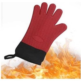Resim Trendooze Isıya Dayanıklı Bbq Eldiveni - 300 C, Hızlı Soğuma Eldiven 