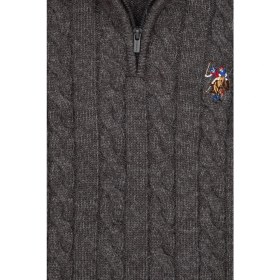 Resim U.s. Polo Assn. Erkek Çocuk Antrasit Melanj Kazak /triko 50315628-VR081 