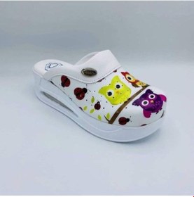 Resim Hipokrat Airmax Sabo Terlik Desenli Kadın Baykuş Desenli Çok Renkli 