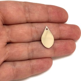 Resim Rodyum Kaplama 12x20mm Damla Plaka 