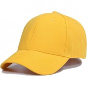 Resim Pembe Basic Unisex  Spor Düz  Şapka Kep  Sarı Tek Ebat 