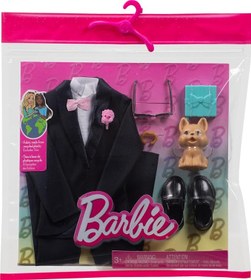 Resim Barbie ve Ken Fashion 2 Packs Damat Aksesuarları HWV77 
