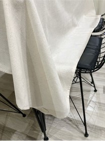 Resim Dnc Home Tekstil Organik Ham Keten Krem Masa Örtüsü 