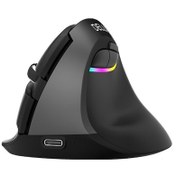 Resim TriLine Delux M618 Mini Bluetooth 4.0+ 2.4g Ergonomik Şarjlı Sessiz Rgb Mouse 