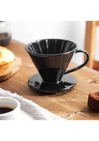 Resim Epinox FSS-2 Seramik Kahve Demleme Dripper Siyah 
