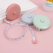 Resim 1pc Geri Çekilebilir Ölçü Bantı, 149.99cm Çok Fonksiyonlu Hassas PVC Bıçak, Otomatik Kendini Geri Çeken Dikiş ve Vücut Ölçüm Aracı, İç Mekan ve Ofis Malzemeleri, Pozitif Kilit, Karma Renk 