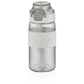 Resim Shotay ST-7237 600ml Beyaz Pipetli Tritan Matara 