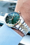 Resim Tom Jones Rolex Model Hediyelik Erkek Kol Saati Su Geçirmez Gümüş Gold Çelik Kordon Hediye Bileklik GTJE2104C1 