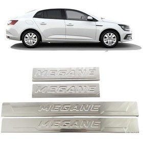 Resim Renault Megane 4 Kapı Eşiği Krom 4 Parça P.çelik 