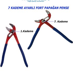 Resim Microcase Çok Amaçlı 7 Kademe Ayarlı Papağan Fort Pense Sıkma Sökme El Aleti -AL4609 