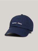 Resim Tommy Hilfiger Erkek Marka Logolu Pamuklu Günlük Kullanıma Uygun Lacivert Spor Şapka Am0am11341-c87 