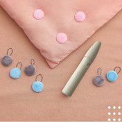 Resim 1 yardımcı cihaz + 8 düğme Ev yorgan ve yorgan kılıfı sabitleyici, çıkarılabilir ve tekrar kullanılabilir, çarşaf ve yorgan kılıfı kaymaz ve kaymaz 