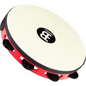 Resim Meinl TAH1BK-R-TF Tour Jingle Wood True Feel Head 1 Row Tamburin (Red Black) 