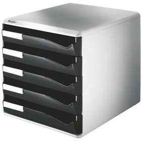 Resim LEITZ 5280-95 EVRAK RAFI 5 ÇEKMECELİ SİYAH 