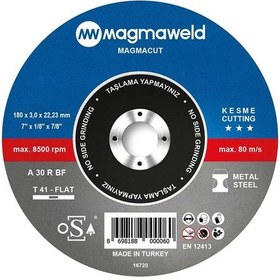 Resim Magmaweld Magmacut Kesme Taşı Düz 180x3.0x22 MM-813m118031-nk 