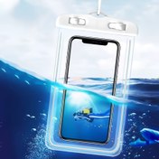 Resim 2'li paket veya 1'li paket parlak cep telefonu su geçirmez çantası, yüzme, rafting, bisiklet sürme, dağ tırmanışı, kamp yapma, yürüyüş, su altı fotoğrafçılığı, dalış ve diğer açık hava etkinlikleri için uygun, yağmur geçirmez ve su geçirmez, dokunmatik ekran destekli, aramaları cevaplayabilir, cep telefonu Su geçirmez kılıf 