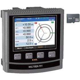 Resim Kael Multıser-02-pc-tft ,3-faz Şebeke Analizör 