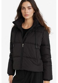 Resim Defacto Regular Fit Kapüşonlu Fermuarlı Şişme Mont F1944ax25wnbk27 Siyah-bk27 