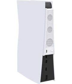 Resim Reedark Ps5 Konsolu Soğutucu Fanı Dijital/optik Sürücü Versiyonları - 3 Lü Fanlı, Usb Beslemeli, Ek Usb 3.0 Portu, Sessiz Çalışma, Beyaz 