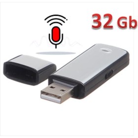 Resim Teknospy 32 GB USB Ses Kayıt Dinleme Flash Bellek Cihazı Voice Recorder 